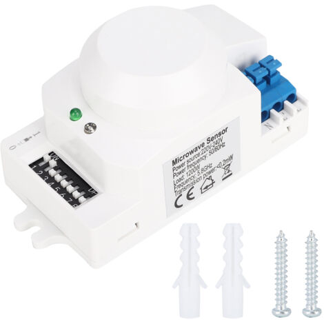 SK-600 360°-Radar-Bewegungsmelder, automatischer Schalter für Innen-/Außenbeleuchtung, 220–240 V