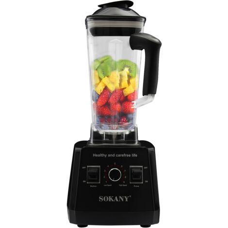 Blender Mixeur 2-en-1 1200W – 2L Smoothie & Broyeur, Vitesses Variables, Nettoyage Auto, Sans BPA