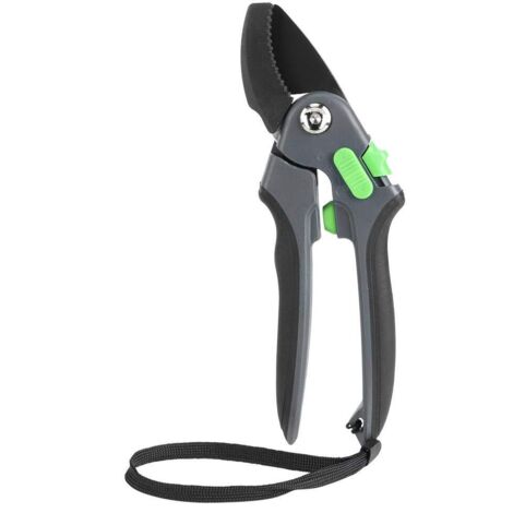 SK5 Schwarze Stahl-Gartenschere, Arbeitssparende Gartenschere zum Schneiden von Obstbäumen, Blumen und Ästen