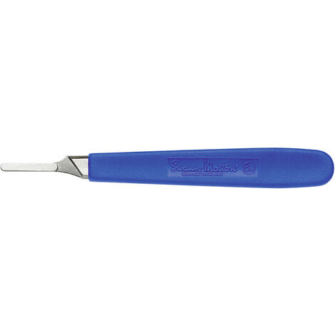 Skalpellgriff 140 mm Nickel, Kunststoff Blau 1 St.