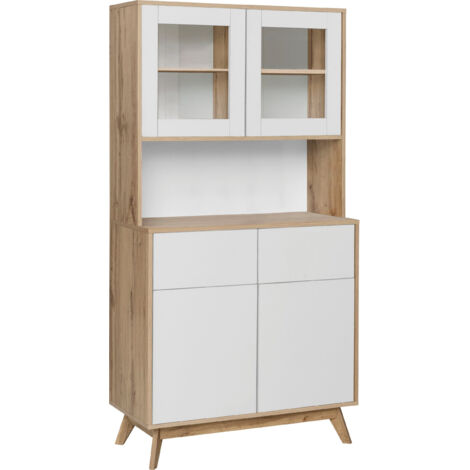 Skandi-Buffet 2+2 Portes Chêne Blanc Chêne