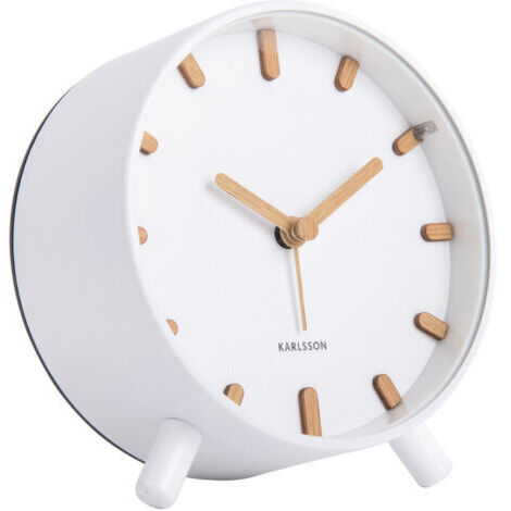 Skandinavisch gestylter Wecker GRACE, Ø 11 cm, minimalistisches Design