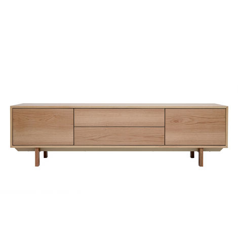 Skandinavisches TV-Möbel aus hellem Holz B180cm SID