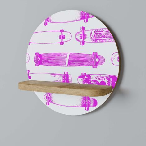SKATEBOARD SKETCH Rundes Regal