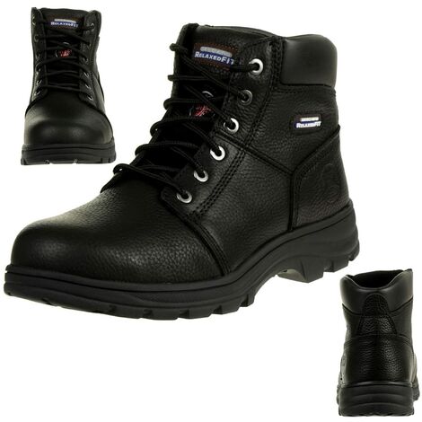 Skechers Workshire, Stivali Uomo, Nero, 41 EU