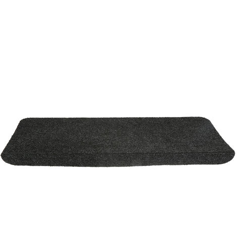 Skecten 15 Peldaños (65 x 25 cm), Alfombra de Seguridad Antideslizante Autoadhesiva para Niños, Mayores y Mascotas, Negro