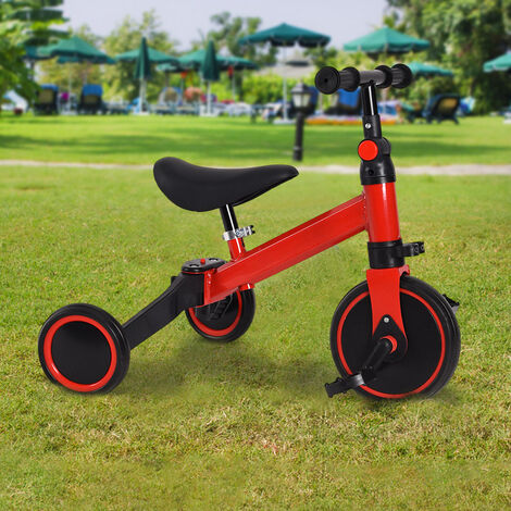 KESSER® remolque para niños remolque para bicicletas Sport-RX 2 en 1  función jogger remolque para niños en bicicleta + cinturón de seguridad de  5 puntos 360° rueda delantera jogger silla de paseo roj