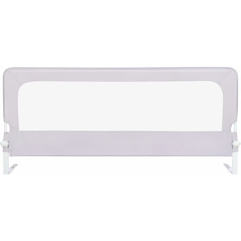 Skecten Barrera para la Cama 200 x 83cm, Barandilla de seguridad para niños portátil, Malla Transpirable,Barrera de Seguridad Gris