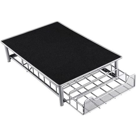 Skecten Café Cápsula Soporte 60 PCS, Dispensador de Cápsulas de Café, Cajones de Almacenamiento, 28x42x9.5cm Gris