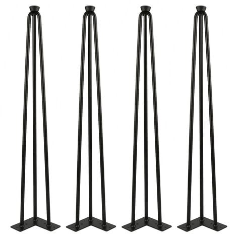 MINKUROW Juego De 4 Patas De Muebles 13cm Triángulo Moderno Pata De Mesa De  Metal Horquilla