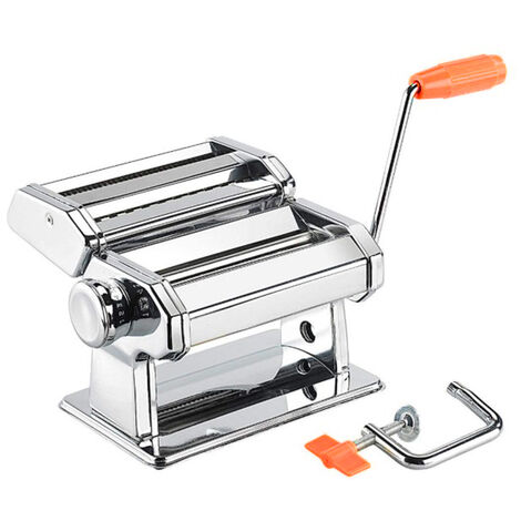 Skecten – Machine à pâtes en acier inoxydable – Rouleaux réglables pour pâtes fraîches – Accessoires pour tagliatelle, spaghetti, lasagnes, ravioles