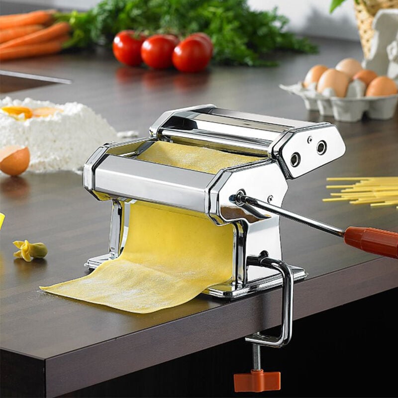 Skecten - Machine à Pâtes Manuelle en Acier Inoxydable pour Pâtes Fraîches