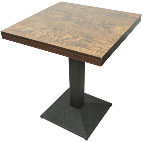 Skecten Mesa de Bar Mesa de Bistro Mesa de Comedor Cuadrado Vintage 60X75cm para 2 a 4 personas SKY0827