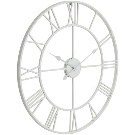 Skeleton Wall Clock - Metal - L5 x W70 x H70 cm - White