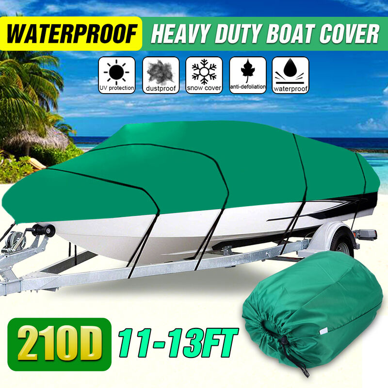 

Maerex - Ski Bass V-Hull Runabouts Towing Cubierta impermeable para barcos de alta resistencia (verde, 11-13 pies 420x270 cm)