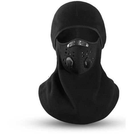 Ski-Sturmhaube mit herausnehmbarem Filter und atmungsaktiven Belüftungsöffnungen für Damen und Herren – Wasserdichte Fleece-Gesichtsbedeckung für Wintersport
