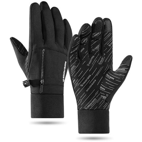 Skihandschuhe Für Männer, Winterfest, Wasserdicht, Aus Samt, Dick Und Winddicht