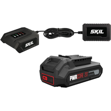 Skil „20V Max“-Lithium-Ionen-Akku mit 2,0 Ah & 1,0A Ladegerät – PWRCORE 20™