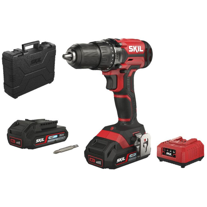 Image of Skil - Perceuse visseuse 20V (2X2.0 Ah) en valise DD1E3008HB