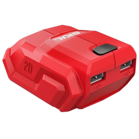 SKIL 3162CA Adaptateur de charge pour batterie au lithium 20V avec 2 ports USB