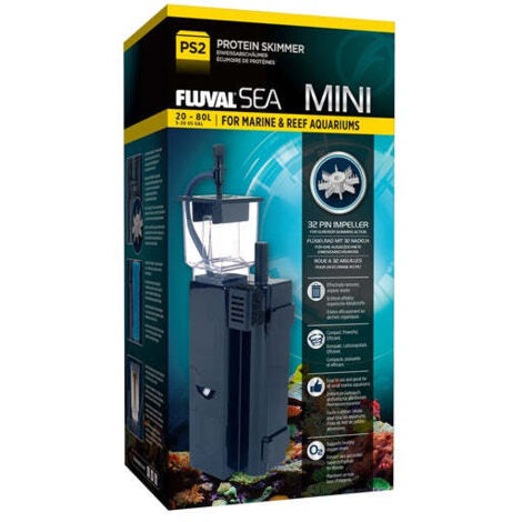 Skimmer de proteínas para acuarios – Diseño modular fácil de limpiar – Control de recolección ajustable – Rotor de múltiple venturi – Fluval