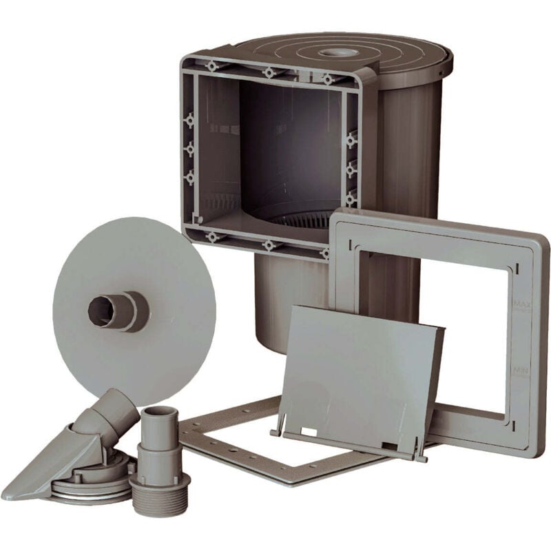 GRE - Skimmer pour piscines 14,6 x 14,1 cm - Gris