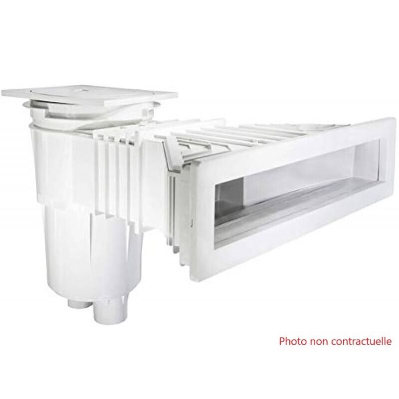 Skimmer pour Piscine Béton et Liner 17,5L Blanc- PR 234N