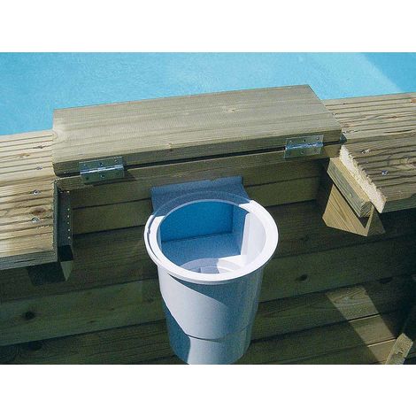 Skimmer bouche large avec buse de refoulement- Piscine bois Ubbink