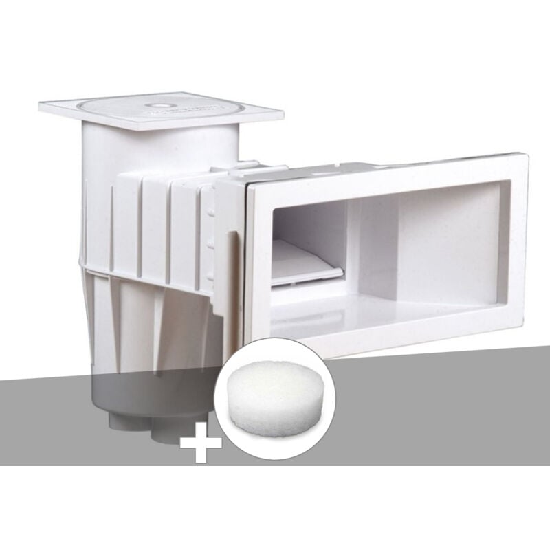 Hayward - Skimmer premium grande meurtrière Blanc (liner) + Filtre pour paniers de skimmer PureFlow