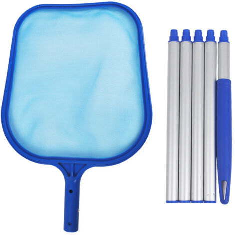 Skimmers de superficie para piscinas, red de piscina, skimmer de piscina con telescópico ajustable de 120 cm para limpiar estanques, fuentes y piscinas.