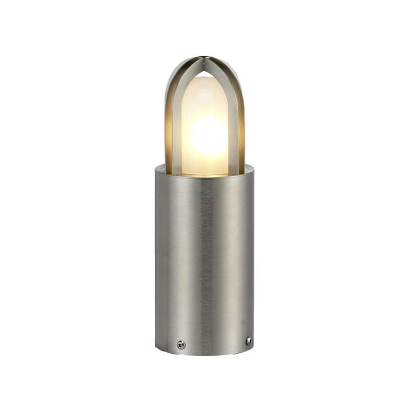Image of Skin Lamp Paignon E27 18W IP55 Acciaio inossidabile, vetro Matt Acciaio inossidabile (argento) b: 10,2 cm Ø10,2 cm Dimmabile