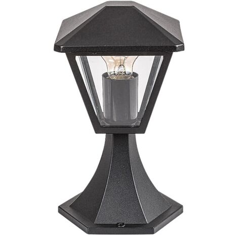 Skin Lamp Paravento Aluminium Schwarz E27 40W IP44 L: 16 cm H: 29 cm Dimmabile