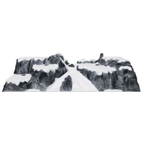 Skipisten-Landschaftsgemälde 120x40cm