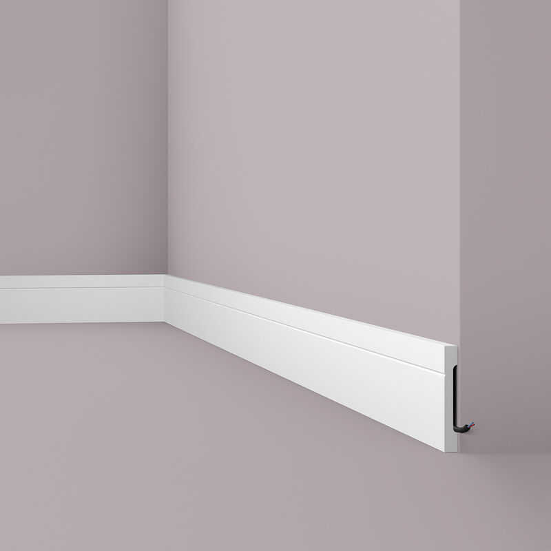 Skirting NMC FD2 wallstyl Noel Marquet Base Moulding Baseboard Decorative moulding timeless classic design white 2 m - white