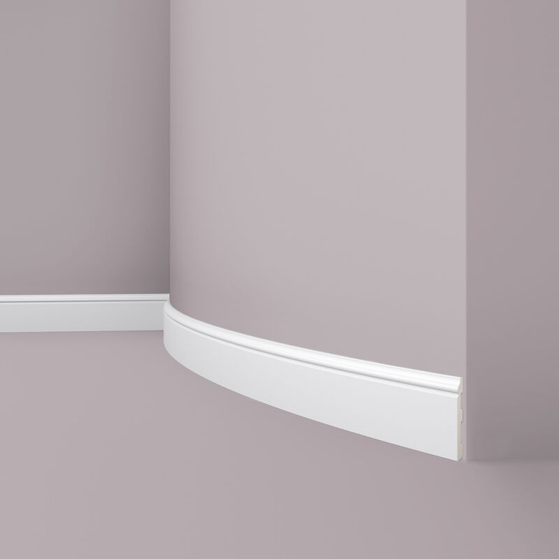 Skirting NMC FL1 Flex wallstyl Noel Marquet Flexible Moulding Base Moulding Baseboard Decorative moulding timeless classic design white 2 m - white