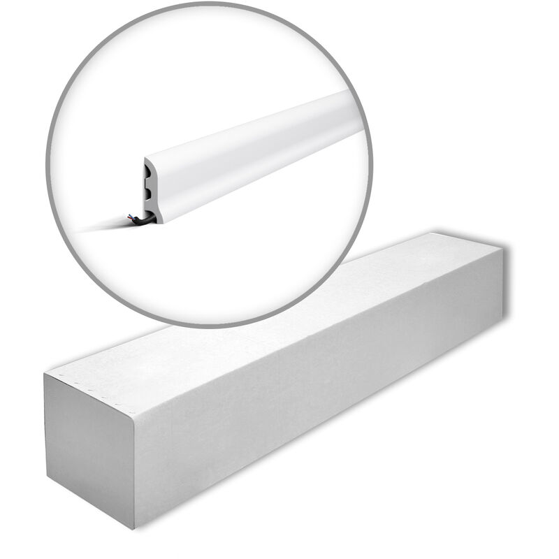 FL3-box wallstyl Noel Marquet 1 Box 40 pieces Skirting timeless classic design white 80 m - white - NMC