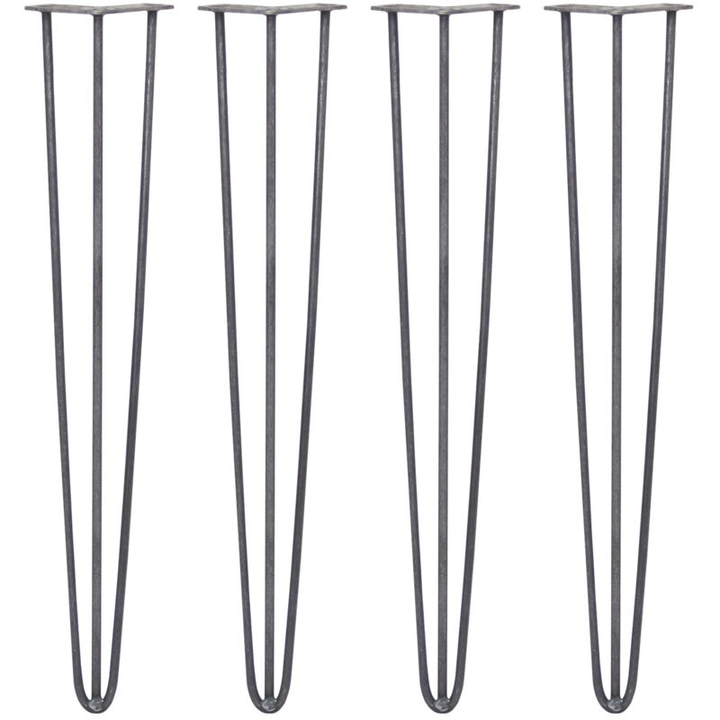 

LEGS - 4 Patas de Horquilla para Mesa Legs 71cm Acero Natural 3 Dientes 10mm - Skiski