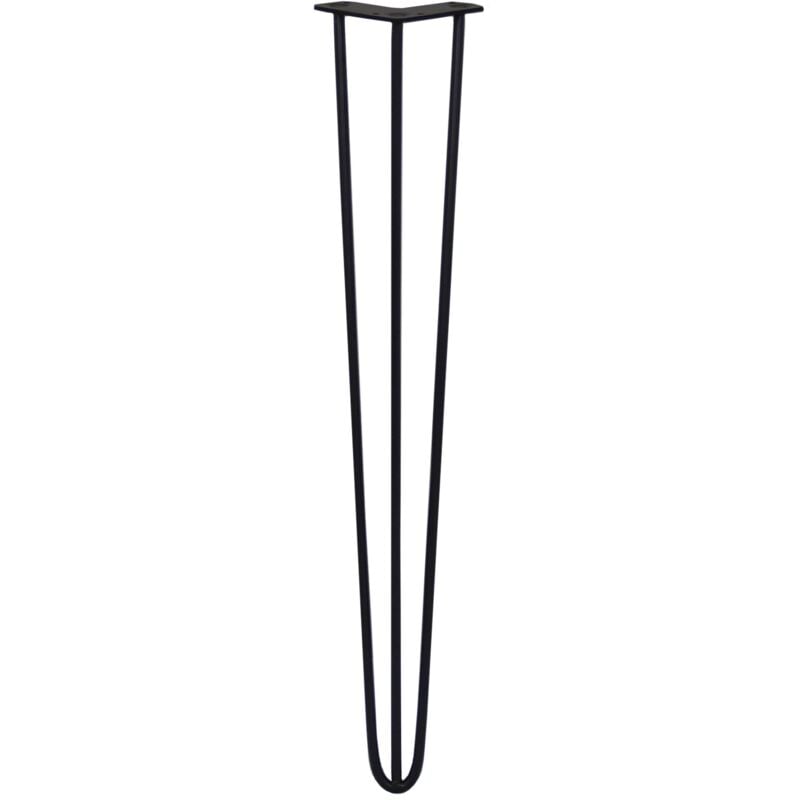 

LEGS - 4 Patas de Horquilla para Mesa Legs 71cm Acero Negro 3 Dientes 10mm - Skiski