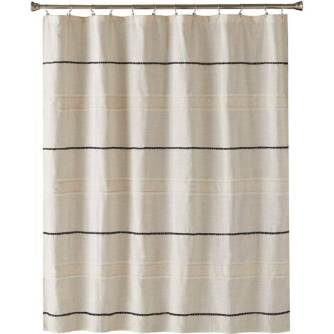 SKL Home by Saturday Knight Ltd. - Tenda da doccia Frayser, in lino, 178 x 183 cm