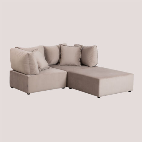 modulares Sofa aus Samt