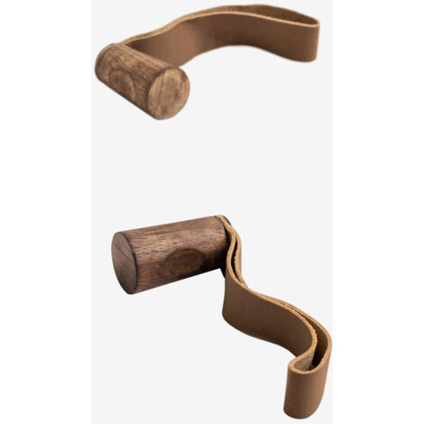 SKLUM 2er Set Griffe Niena              Braun Dark                     