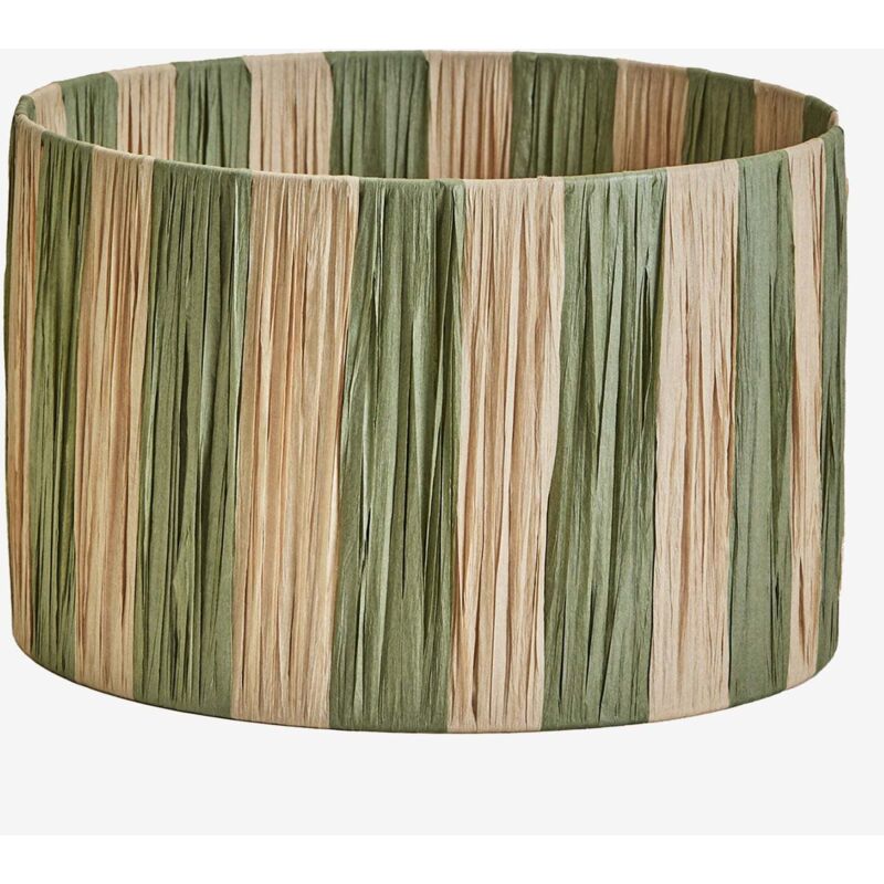 Sklum - Abat-jour Ø30 cm en papier tressé Marsali Vert Militaire