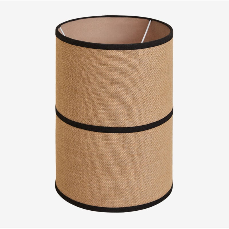 Abat-jour en jute et coton Olinda Sklum Noir Ø25 cm