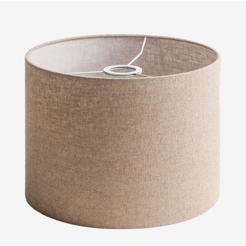 Sklum - Abat-jour en tissu Arlina Marrón Arena Claro Ø30 cm - ↑20 cm