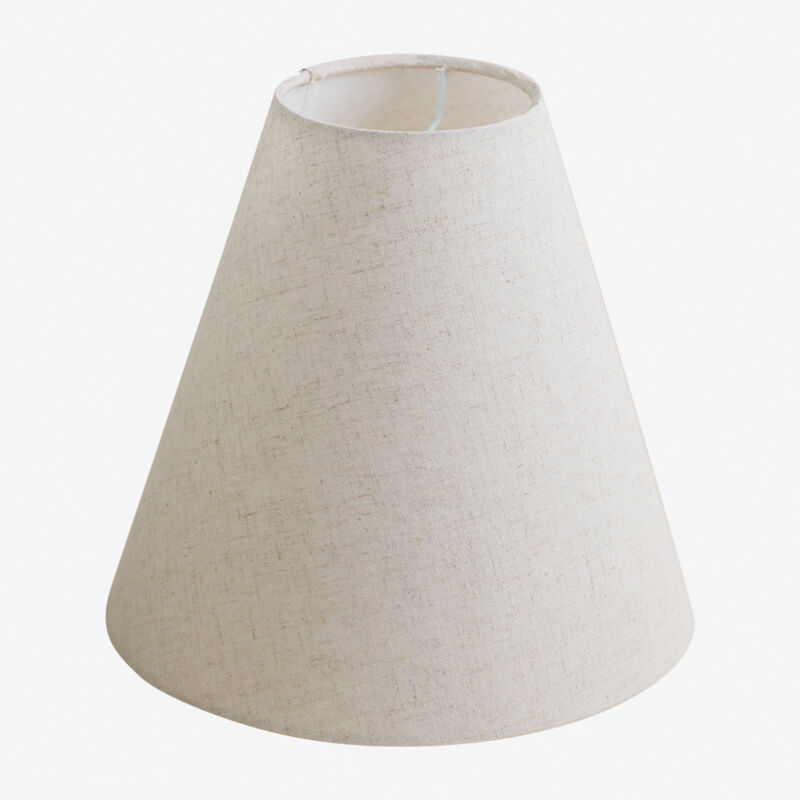 Abat-jour en lin et coton grenat Sklum 30 cm