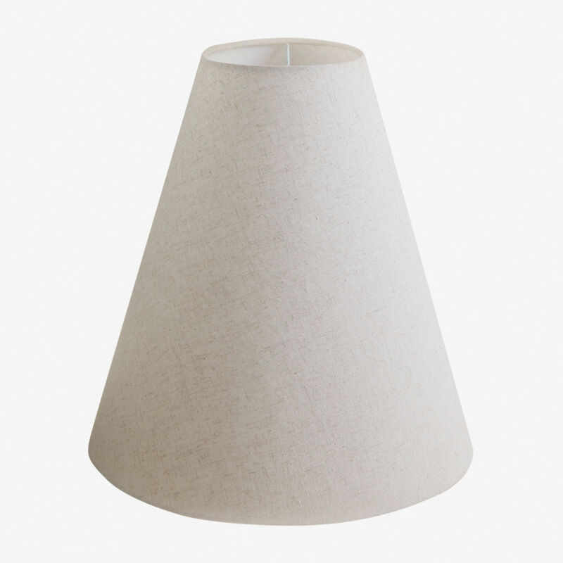 Abat-jour en lin et coton grenat Sklum 40 cm