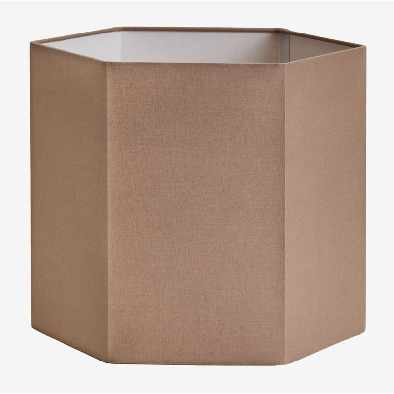 Abat-jour en tissu Tenerife SKLUM Moka Brown Ø30 cm