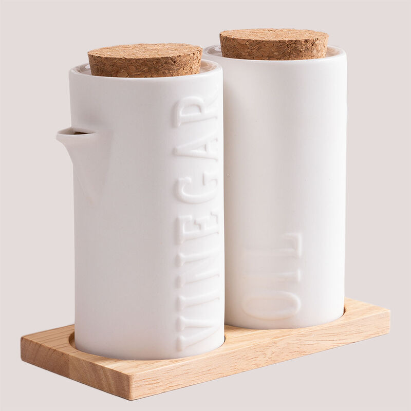 

Aceitera y Vinagrera Treska Blanco - Sklum