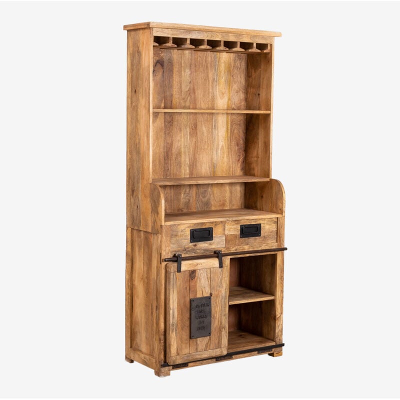 Sklum - Armoire en bois de manguier avec 2 tiroirs Uain