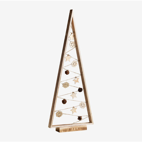 SKLUM Albero di Natale in legno con luci LED Niorb Style NATURAL - NATURAL